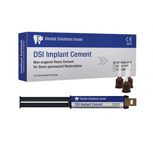 DSI DS-IMPC1 Dental Implant Cement Temporary Dual Cure Eugenol Free 5mL DSI DS-IMPC1 Dental Implant Cement Temporary Dual Cure Eugenol Free 5mL